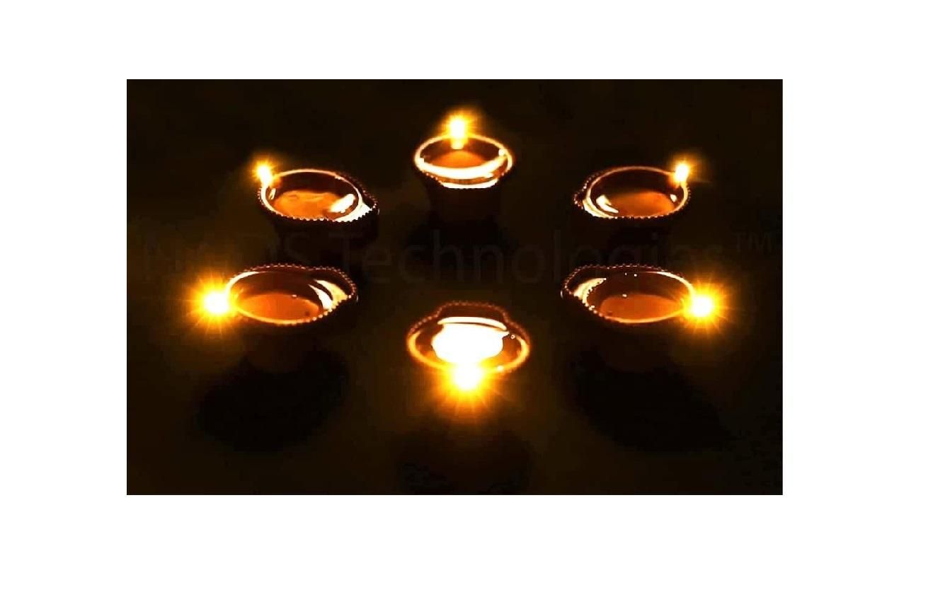 LED Light Water Sensor Diyas (Pack of 6 / 12 / 18 / 24)